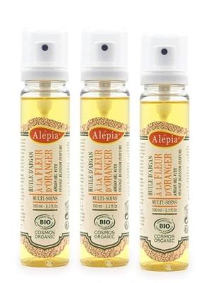  3X huile d'argan bio parfumée naturellement à la Fleur d'Oranger